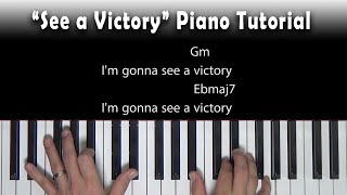 See a Victory  Piano Tutorial  Elevation Worship Bb [upl. by Llesig]