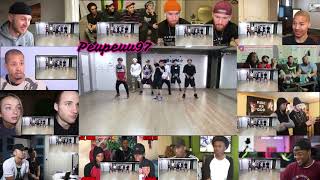 CHOREOGRAPHY BTS 방탄소년단 DANGER dance practice REACTION MASHUP [upl. by Ragse916]