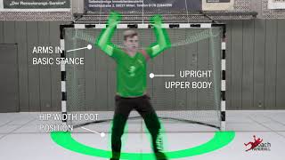 Handball Goalkeeper Training  Basic Movement  Technique explanation [upl. by Young868]