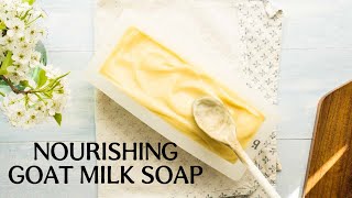 Cold Process Goat Milk Soap Recipe Simple  Beautiful 🌻 [upl. by Pippas261]