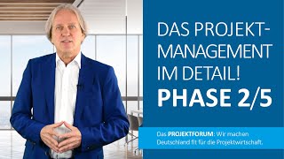 PROJEKTMANAGEMENT PHASEN 25  Einfach erklärt [upl. by Hgeilhsa]