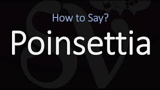 How to Pronounce Poinsettia CORRECTLY [upl. by Uon991]