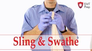 How to Apply a Sling and Swathe  EMTprepcom [upl. by Beare]