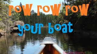 Row Row Row Your Boat Song  Row Your Boat Round Lyrics [upl. by Nidnerb]