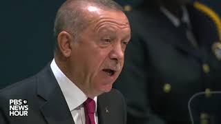 WATCH Turkey President Recep Tayyip Erdoğans full speech to the UN General Assembly [upl. by Htidirrem]