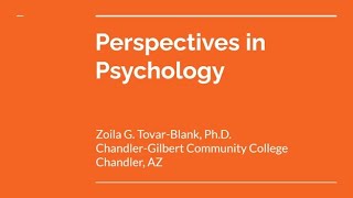 Perspectives in Psychology [upl. by Assirrak]