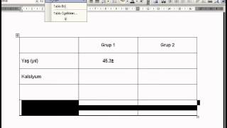 Word Dosyasında Tablo Oluşturmak [upl. by Ilat]