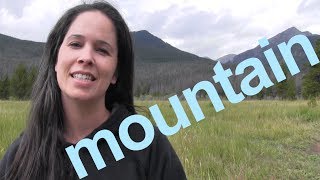 How to Say MOUNTAIN and SENTENCE  American English [upl. by Biancha98]