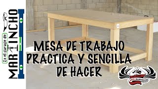 Como Construir una Mesa de Trabajo [upl. by Oicul]