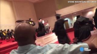 Racial remark during high school graduation shocks crowd [upl. by Nohj]