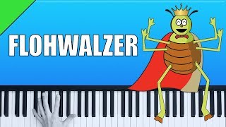 Flohwalzer  Klavier Tutorial  sehr einfach [upl. by Eugenius]