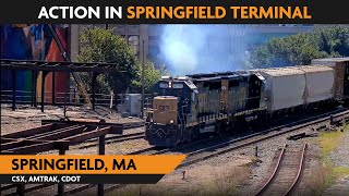 Springfield Massachusetts USA  Virtual Railfan LIVE [upl. by Lucia]