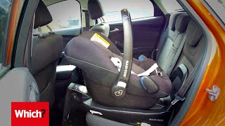 How to fit an isofix baby car seat in 60 seconds [upl. by Fairweather]