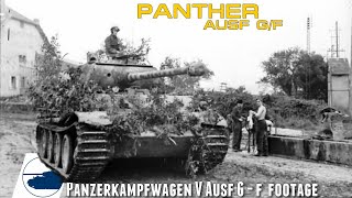 Rare WW2 Panther AusfGF footage  Panzerkampfwagen V [upl. by Malkah]