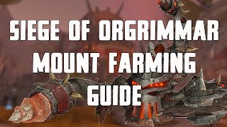 Siege of Orgrimmar Mount Farming Guide [upl. by Ardnohsal]