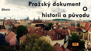 Český dokument o historii a původu Prahy [upl. by Skye]