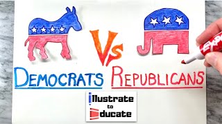 Democrats Vs Republicans  What is the difference between Democrats and Republicans [upl. by Venable462]