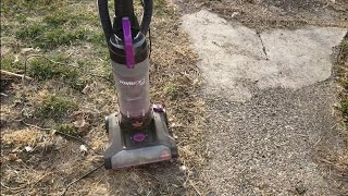 Bissell PowerForce Helix 2191U Backyard Cleaning Disaster [upl. by Bullis]