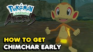 How To Get Chimchar Early In Pokemon Legends Arceus [upl. by Ricoriki]