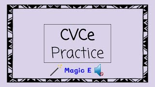 CVCe Practice  4 Minute Phonics [upl. by Verlee274]