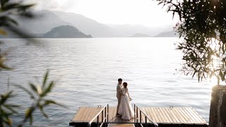 Romantic Elopement on Como Lake  Relais Villa Vittoria e Villa Monastero [upl. by Lynnet]