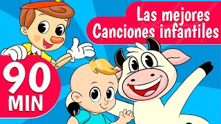 Las 50 Mejores Canciones Infantiles  Canciones infantiles [upl. by Pooi]