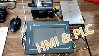 HMI and PLC programming and testing [upl. by Nosnarb]