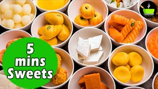 5 Minute Sweets Recipes  5 Minute Quick amp Easy Sweet Recipes [upl. by Aplihs376]