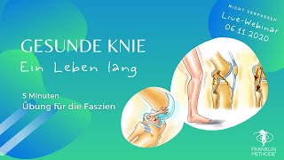 Knieschmerzen auflösen  5 Min Faszienübung [upl. by Ilarin]