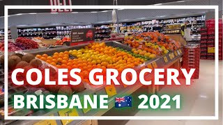 Grocery Shopping 2021 at Coles Australia 🇦🇺  Brisbane  The Galon Family [upl. by Siraj759]