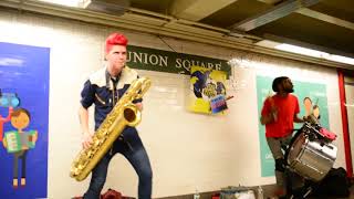 Too Many Zooz Random Live Performance at union square [upl. by Doscher]