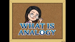 WHAT IS ANALOGY [upl. by Nodarse845]