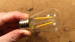 Beautifully simple 12V glass LED filament lamp [upl. by Hannah]