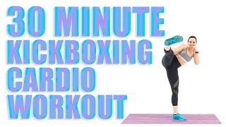 30 Minute Kickboxing Cardio Workout [upl. by Conlan]