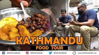 Kathmandu Food Tour I HUGE Thakali Thali  BEST Noodle in Nepal  Sekuwa BBQ  Tibetan Street Food [upl. by Riordan]