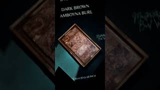 AMBOYNA BURL DARK BROWN [upl. by Aineg346]