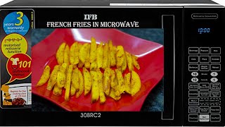 Crispy French Fries in IFB Microwave How to Make French Fries Microwave Recipes [upl. by Ellehcam]