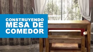 ¿Cómo construir una mesa de comedor [upl. by Ecerahc]