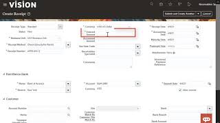 Receivables  Create and Apply a Receipt [upl. by Yael]