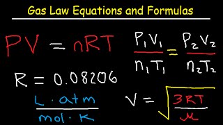 Gas Laws  Equations and Formulas [upl. by Minica230]