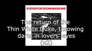 Station to Station  David Bowie  Lyrics [upl. by Pinto]