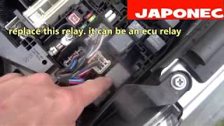 Toyota Avensis fault code reset P1604 no start  ECU efi relay [upl. by Cheung294]