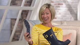 Joules Mid Rain Boots  Molly Welly on QVC [upl. by Schnurr]