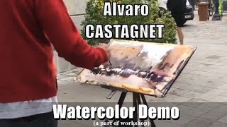 ALVARO CASTAGNET WATERCOLOR DEMO a part of EPC Art Course 06 [upl. by Yerac]