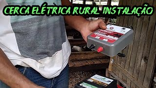 Como instalar cerca elétrica rural eletrificador ruralpecuária de leite [upl. by Chrystel860]