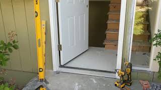 Jeld Wen Front Door Installation  Really crappy products and craftsmanship PART 1 [upl. by Navak]