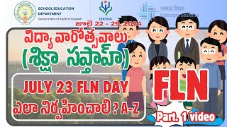 SHIKSHA Sapthah  FLN DAY  JULY 23 FLN DAY ACTIVITIES [upl. by Sanborn]