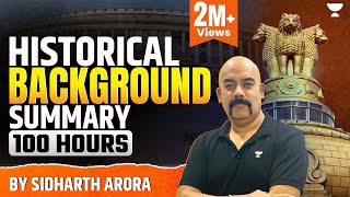 Indian polity  Historical Background Summary 100 Hour  Lecture 2  UPSC CSEIAS  Sidharth Arora [upl. by Darby874]