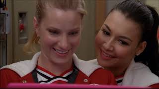 Glee  Brittany Makes Santana A Valentines Day Playlist 3x13 [upl. by Uhile]