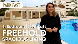 Singapore Condo Property Home Tour  PARK EAST  Freehold 3Bedroom 1690 Sqft by Nicole Teo [upl. by Alida]